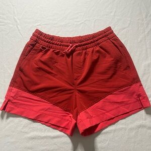 Old Navy Stretchtech Go-H20 Vibrant Orange/Red Women's Athletic‎ Shorts Small